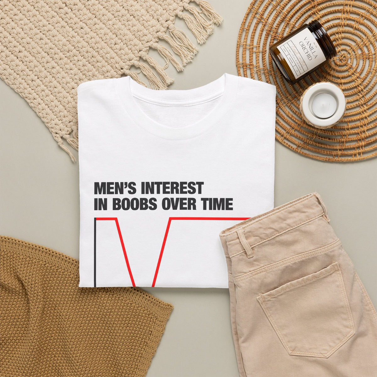 Men's Interest In Boobs Over Time T-Shirt