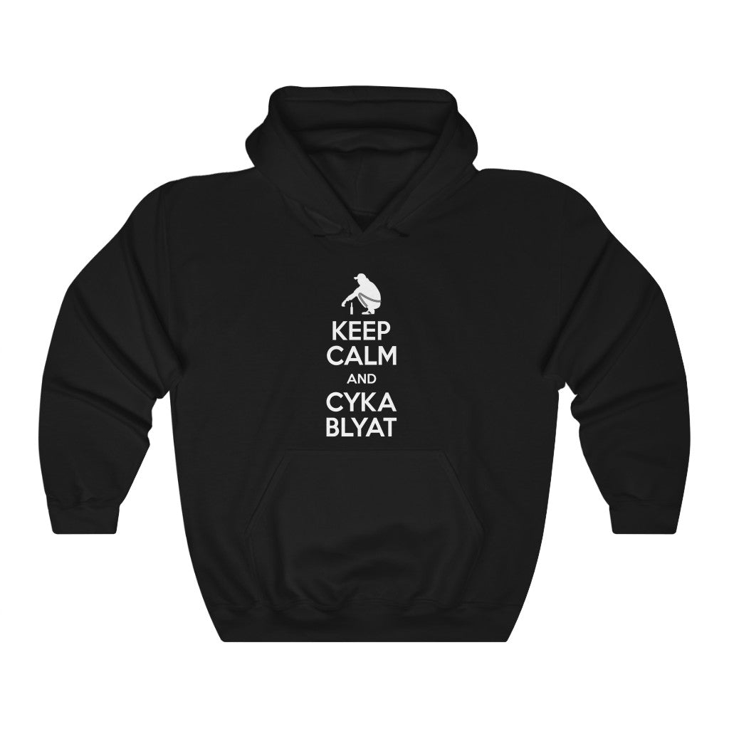 Keep Calm and Cyka Blyat Hoodie - Dank Meme Apparel